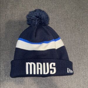 MAVS Pom-Pom Beanie - Navy Blue